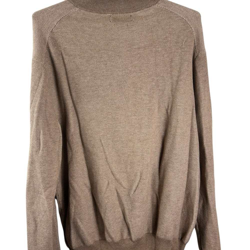 Polo Ralph Lauren Men's Beige Half-Zip Sweater - Picture 4 of 8